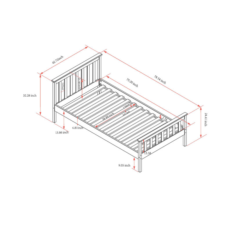 Winston Porter Shaker Solid Wood Bed & Reviews Wayfair